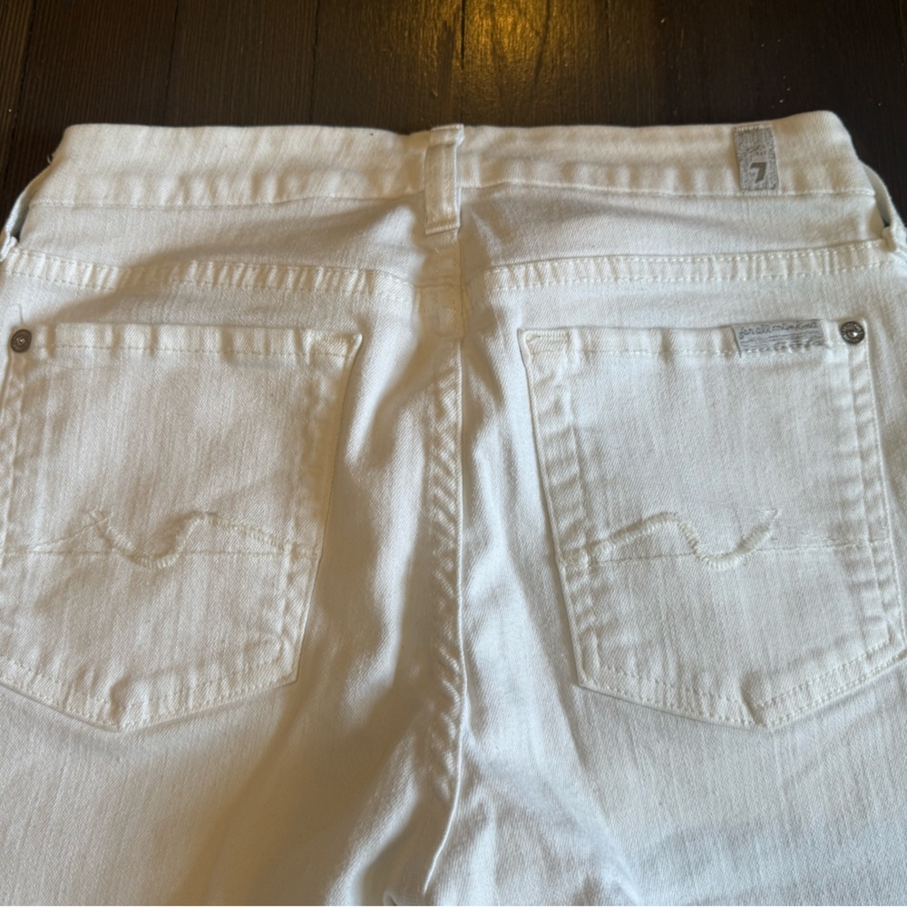 7 for All Mankind, Kimmie Crop size 27 white jeans - Picture 12 of 14